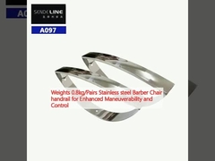 Berat 0,8kg/Pasangan Stainless steel Barber Chair handrail untuk peningkatan manuver dan kontrol
