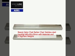 Kursi salon kecantikan Kursi tukang cukur Pengendali baja tahan karat 460×60×20mm dengan Bahan dan 0,7kg/Pasangan Berat