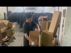 grosir 700mm Kursi Kantor Nylon Hitam Dasar Berputar dengan Dukungan Lumbar dan Casters