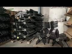 Kapasitas Berat 300 Pounds Kantor kursi berputar Stand Nylon Hitam Lima Bintang kaki