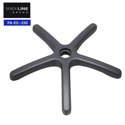 Kursi Kantor Nylon Base Plastik Base PP / PA Lima Claw Kursi Kantor Kaki Hitam