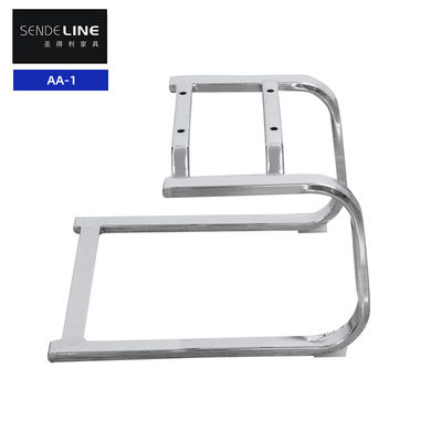 Harga yang pantas Aksesoris kursi berputar kantor Frame Chrome Bow Frame Metal Chair Frame Flat Tube Base on line