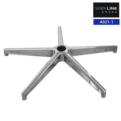 Electroplated Five Star Foot Office Adjustable Chair Base Aksesoris kursi berputar