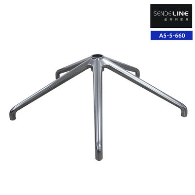 Kursi Kantor Ergonomis Dasar Logam Dengan Kerangka Aluminium Tingginya Bisa Disesuaikan