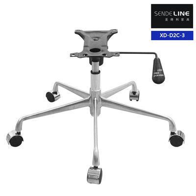 Modern Ergonomic Caster Kursi Base Aluminium Alloy Wheel Base Untuk kursi kantor