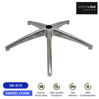 Harga yang pantas Kursi Kantor Spider Ergonomis Dasar Logam Alloy Aluminium Adjustable Warna Polished on line