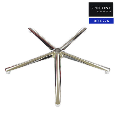 Harga yang pantas Kursi Kantor Hitam Bergaya Aluminium Dasar Pengaturan Tinggi Dengan Bingkai Logam on line