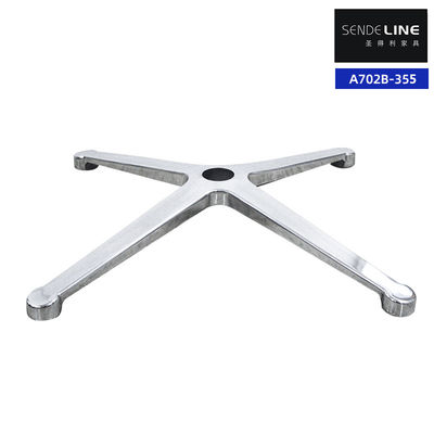 Harga yang pantas Aluminium Alloy Polished Kantor Kursi Base Logam Dengan Roda 4 Bintang Kaki on line