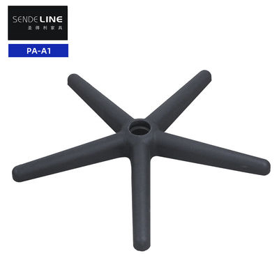 Harga yang pantas Kursi Kantor 5 Bintang Nylon Hitam Putih Berpusat Berputar 360 derajat on line