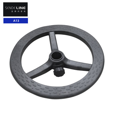 Harga yang pantas Kursi Kantor Nylon Dasar Berputar Kursi Bar Hitam Kaki Plastik Rotasi 360 derajat on line