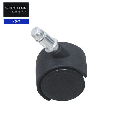 Kantor Roda kursi berputar penggantian 40mm Roda Hub Hitam Pulley Cardan Roda