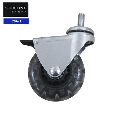 Harga yang pantas 200kg Load Metal Hitam Kantor Kursi Hub Penggantian Medical Universal Wheel on line