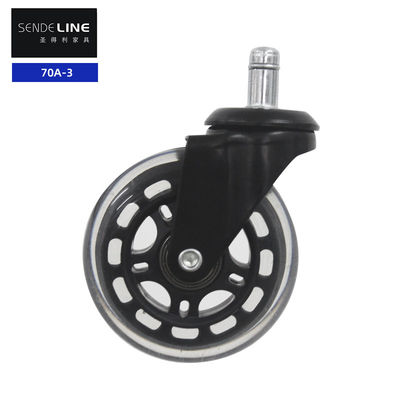 Penggantian Roda Kursi Kantor Logam 75mm Kursi Medical Swivel Penggantian Roda