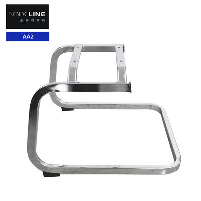 Harga yang pantas Kursi Kantor Ergonomis Kerangka Logam Tabung Flat Kursi Kantor Base Chrome Plating on line