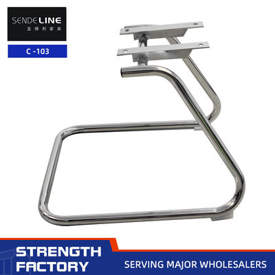 Harga yang pantas Chrome Plating Kantor Kursi Metal Frame Electroplated / Black Bow Frame on line