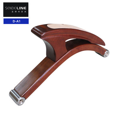 Harga yang pantas Kantor Rumah Kursi Kayu Armrest Merah-Merah Kecokelatan Kayu Padat Kursi Arm on line