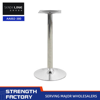 Harga yang pantas Fixed Non-adjustable Chrome Round Metal Chair Base Special Disc Base Bar Top Base on line
