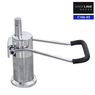 Harga yang pantas Oil Pump Steel Barber Chair Parts Electroplated Stroke 85mm Basis kursi salon kecantikan on line