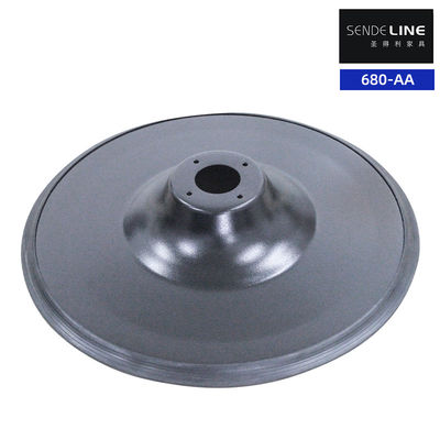 Harga yang pantas Black Electroplated Color Barber Chair Base Dengan Circular Spray 3.0 Ketebalan Dinding on line