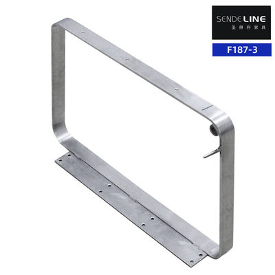 Harga yang pantas Baja tahan lama 201 kursi tukang cukur sandaran lengan halus warna electroplated on line