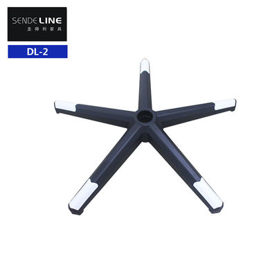 Harga yang pantas Kursi Kantor Nylon Hitam Dasar Berputar dengan Dukungan Lumbar dan Casters on line