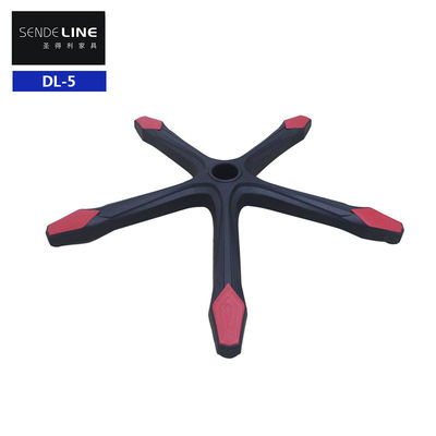 Harga yang pantas Kursi Kantor Nylon Hitam yang Bisa Disesuaikan Tinggi Dasar Berputar dengan Dukungan Lumbar dan Casters on line