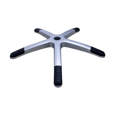 Kualitas tinggi 700mm perak Nylon Kantor Kursi Dasar dengan Dukungan Lumbar dan Casters