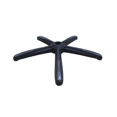 Pabrik 700mm Kursi Kantor Nylon Hitam Dasar Berputar dengan Dukungan Lumbar dan Casters