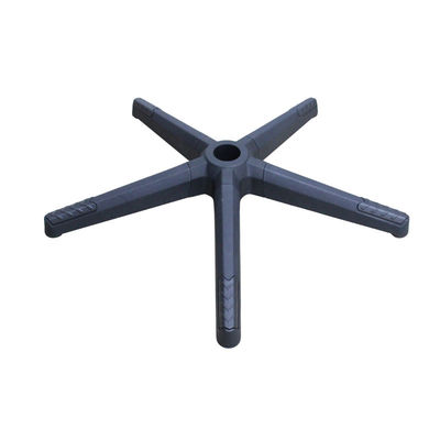 Kursi Kantor Pabrik Dasar Berputar Dengan Pemisahan Nylon Hitam Bifma Diuji Radius 350mm