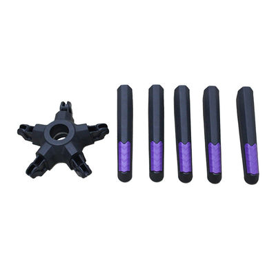 Harga yang pantas Membongkar 350mm jari-jari hitam Kursi Kantor Nylon Swing Base dengan Pengaturan Tinggi on line