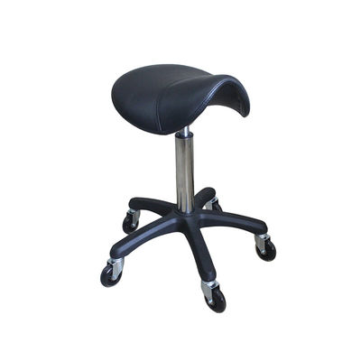 Harga yang pantas Enhanced Silent Wheel 75mm BIFMA Test Black Saddle Chair Salon Kecantikan, Kursi Dokter Gigi on line