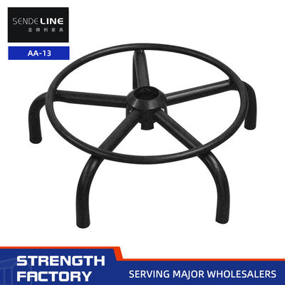 Harga yang pantas Spray hitam Bar Stool Aksesoris 430mm Five Star Foot PU kursi dasar on line