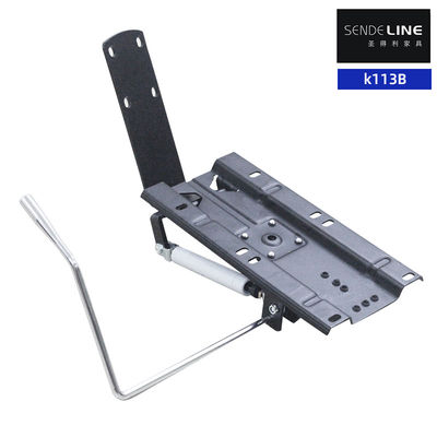 Harga yang pantas Pengaturan Belakang berbaring Mat Hitam Iron Barber Kursi Base Bracket untuk Salon Rambut on line