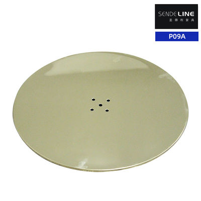 Harga yang pantas Plat emas stainless steel Cladding Barber Chair Base 11kg Berat 10mm ketebalan dinding on line