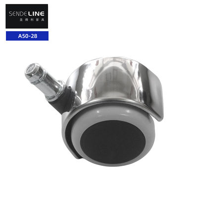 Harga yang pantas 2 Inch Susu Putih Kursi Kantor Nylon Roda Caster Untuk Gerak Mudah Dan Rolling Lemes on line