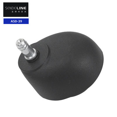 Harga yang pantas Black Office Chair Caster Dengan Nylon 2 Inch Boss Chair Penggantian Roda on line