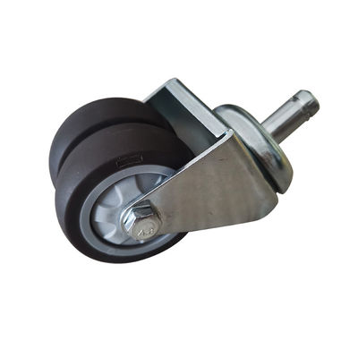 Harga yang pantas Card Test Insert Caster Wheel untuk kursi kantor dan Medical Cart TPR lem lembut diameter 45MM on line