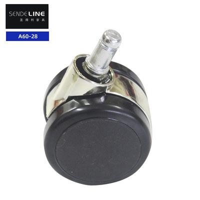 60mm Silent and Durable Nylon Chair Wheel Replacement dengan Card Test Insert