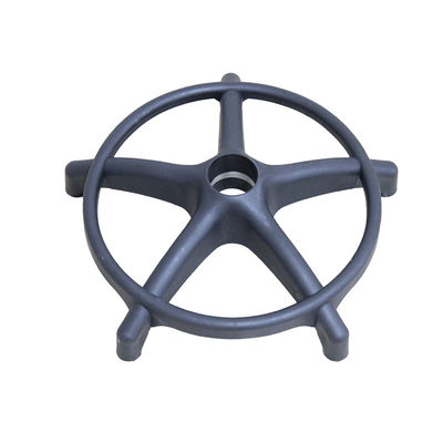 Kursi Kantor Pneumatik Putih / Hitam Dasar Berputar Dengan Casters 0.7kg 105mm