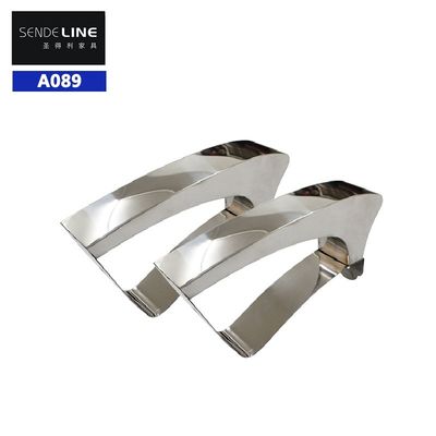 Berat 0,9kg/ Pasangan Stainless Steel Barber Chair Handrail Untuk Barber Shop Beauty Salon Chair