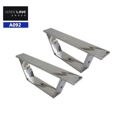 460x60x20mm Heavy duty stainless steel Barber Chair Asesoris dasar untuk Barber Chair