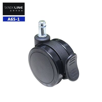 Card Test Insert Assembly 65mm Office Chair Caster untuk Mobilitas Mudah dan Roda awet