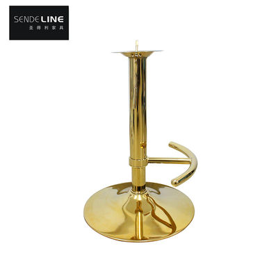 Harga yang pantas Grosir Bar Chair Aksesoris Titanium Emas Bar Chair Bulat Footrests Base Bar Chair Satu bagian Footrests on line