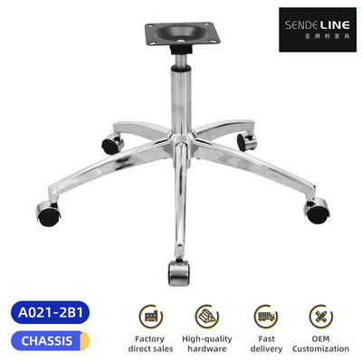 Harga yang pantas Kaki kursi kantor Bifma, kaki bintang lima berlapis listrik besi, mudah dibongkar dan dipasang on line