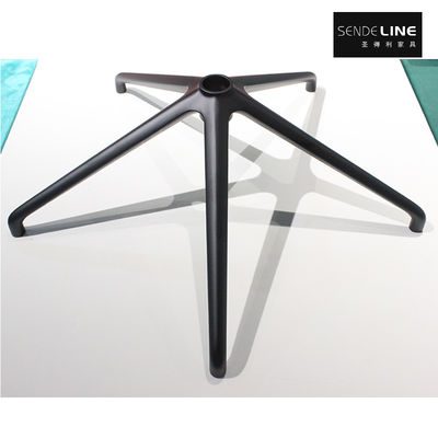 Harga yang pantas High-quality aluminum alloy office chair base, black 650mm diameter leisure chair 5-star legs on line