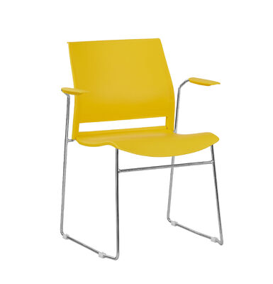 Harga yang pantas Sandaran Tangan Ya Kursi Plastik Modern Gaya Nyaman Untuk Area Tunggu Ruang Konferensi Kantor Solusi Tempat Duduk on line