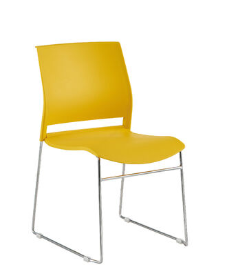 Harga yang pantas Berat Cangkang Karet 191kg Kursi Plastik Modern Menampilkan Kaki Dasar Batang Baja Padat Dudukan Ringan Dapat Ditumpuk Tempat Duduk untuk Venue Acara on line