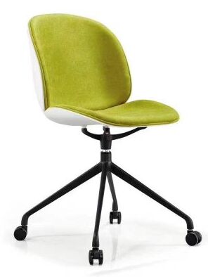 Harga yang pantas Kursi Plastik Modern Cetakan Injeksi Terintegrasi dengan Roda untuk Ruang Tunggu Kantor, Ruang Konferensi, dan Solusi Tempat Duduk Kafetaria on line