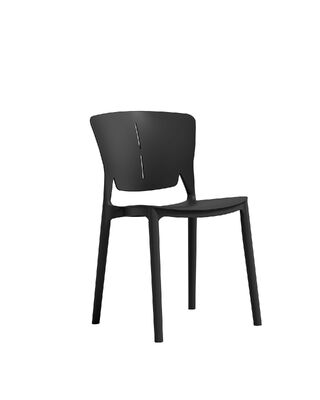 Harga yang pantas Kursi Makan Kursi Plastik Modern Tinggi Keseluruhan 81cm Tahan Lama Cocok untuk Indoor Outdoor on line