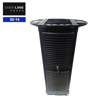 Harga yang pantas Keranjang penyimpanan plastik salon rambut dengan 5 lantai dan dimensi 40 * 51 * 80cm untuk toko cukur on line